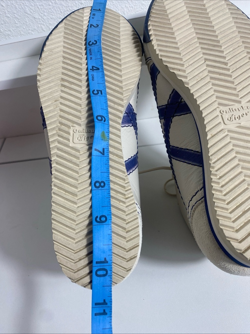 Onitsuka Tiger Mexico 66 SD M PF High Top Men's Size 5.5 Beige Blue New W/O Box - Picture 10 of 16